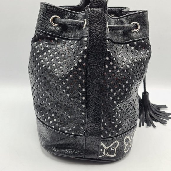 DISNEY Parks Authentic Minnie Mouse Black Handbag/Purse - Picture 5 of 12